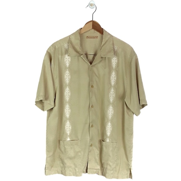 The Havanera Co. Other - The Havanera Co. VTG Cream & White Dress Shirt
